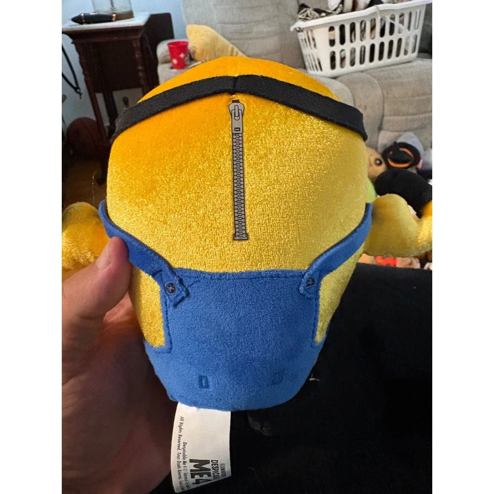 Despicable Me 4 Minion AVL Agent Tim Plush Stuffed Animal Yellow Blue Toy